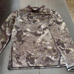 Champion Kids Long Sleeve Tee - Gray and Yellow